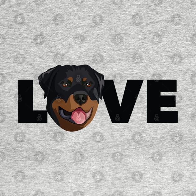 LOVE cute rottweiler dog by keeplooping